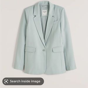 Abercrombie Women's Single-Breasted Blazer in light green